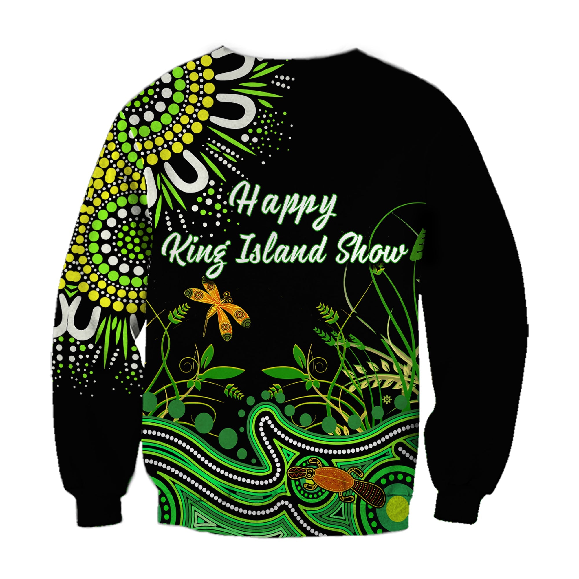 custom-personalised-happy-king-island-show-sweatshirt-aboriginal-tasmania-australia