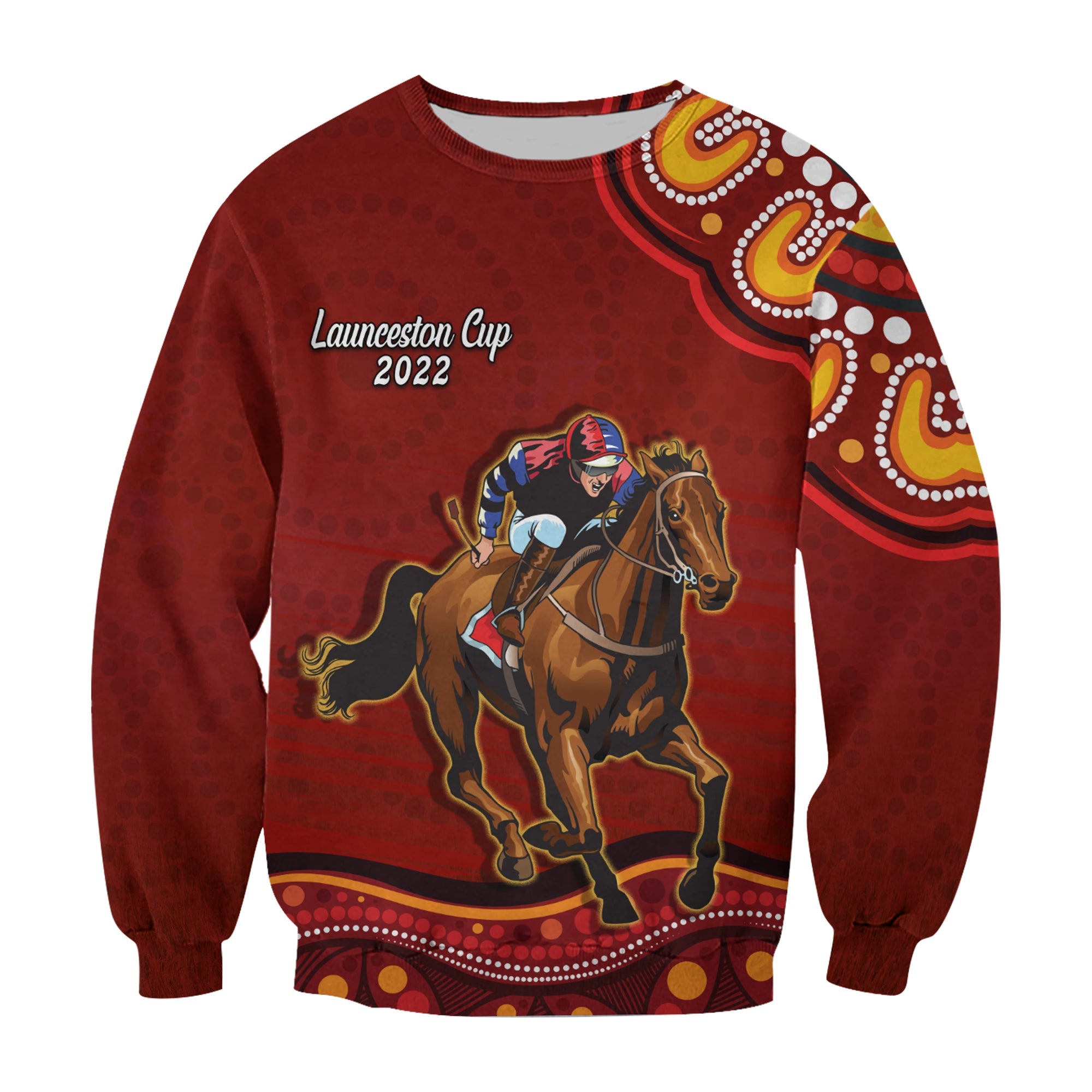 launceston-cup-2022-sweatshirt-australia-aboriginal-red-horse-lovers