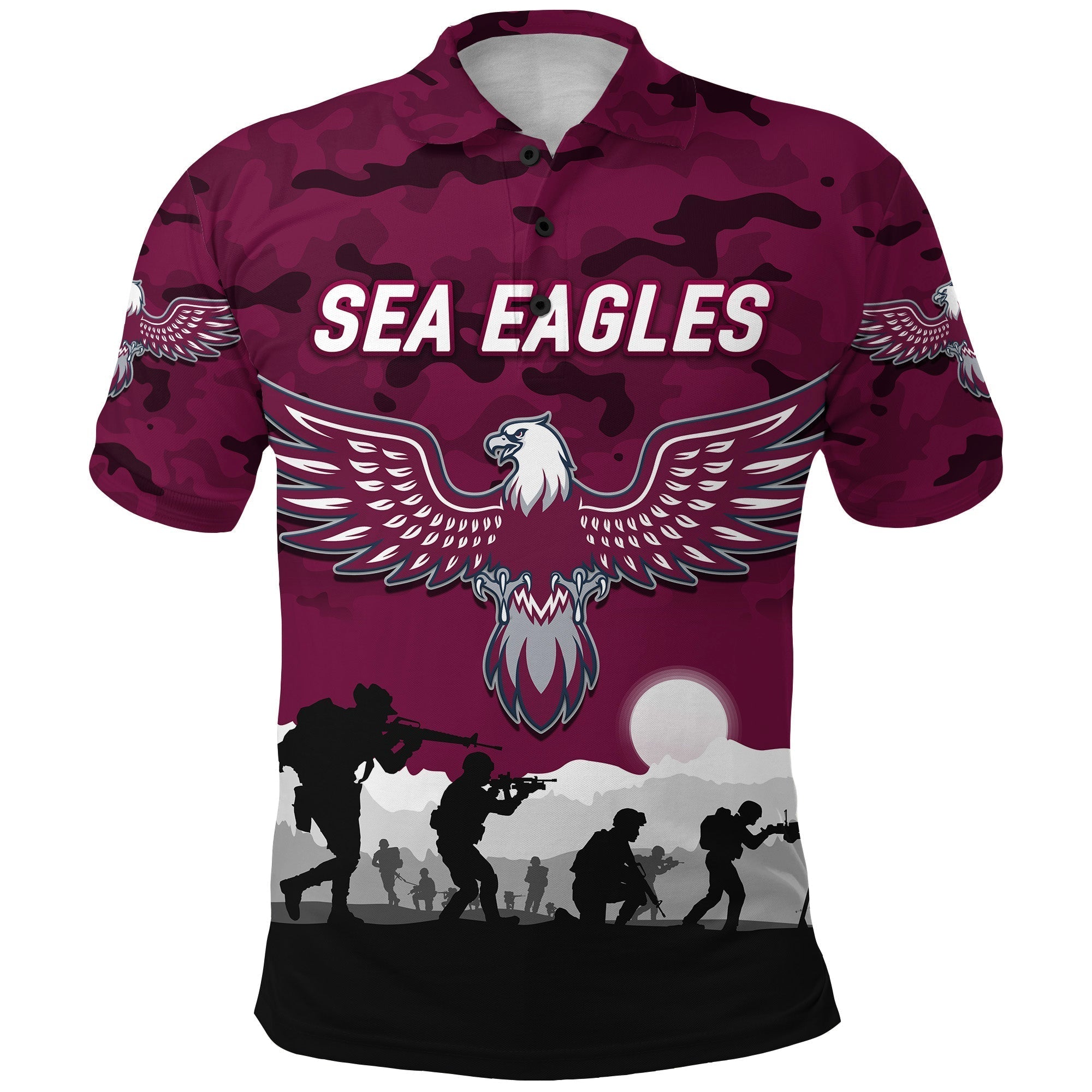 custom-personalised-sea-eagles-anzac-polo-shirt-simple-style