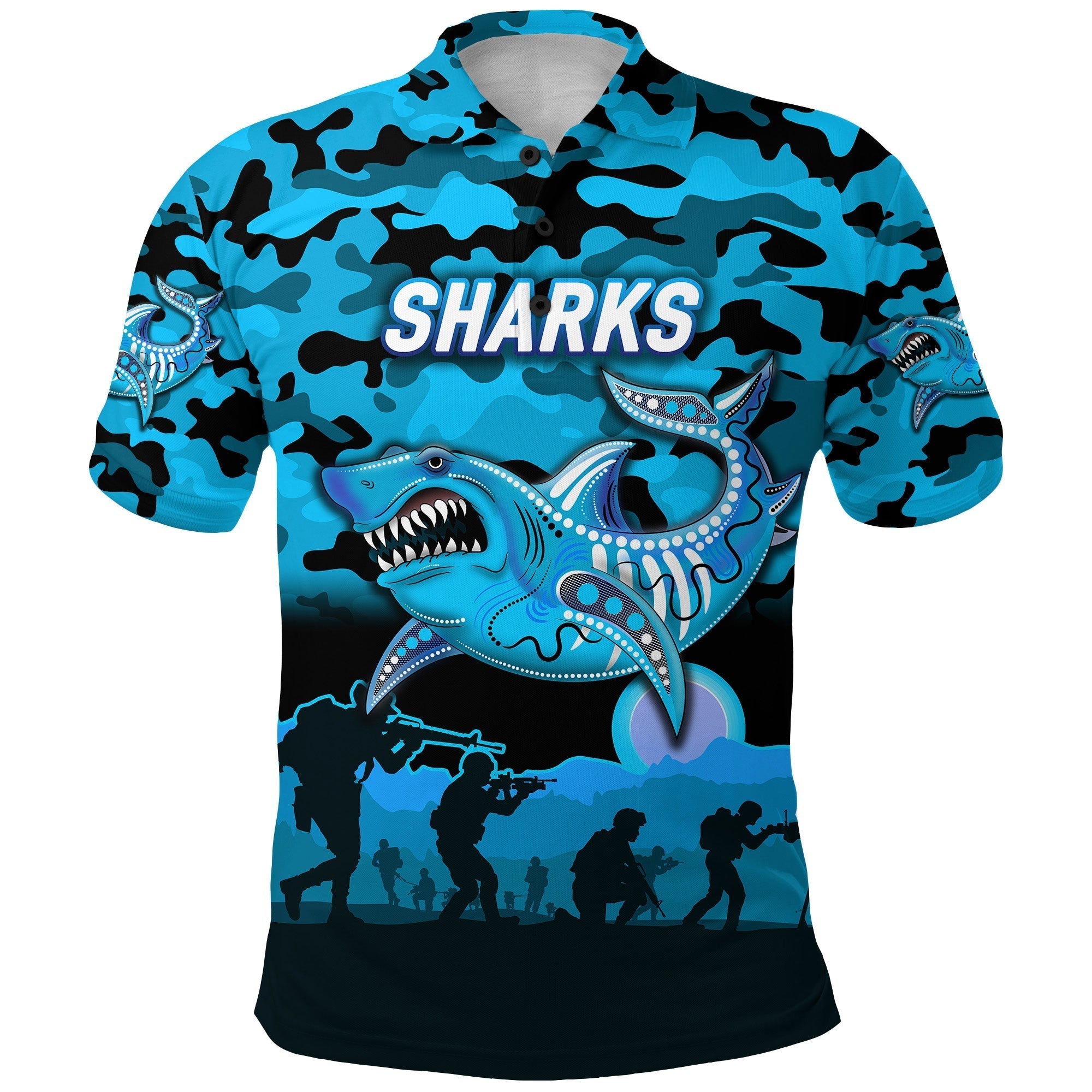 sharks-anzac-polo-shirt-simple-style-black