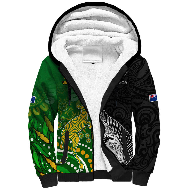 custom-personalised-aotearoa-rugby-all-black-combine-australia-wallabies-sherpa-hoodie-aboriginal-kangaroo-and-maori-fern