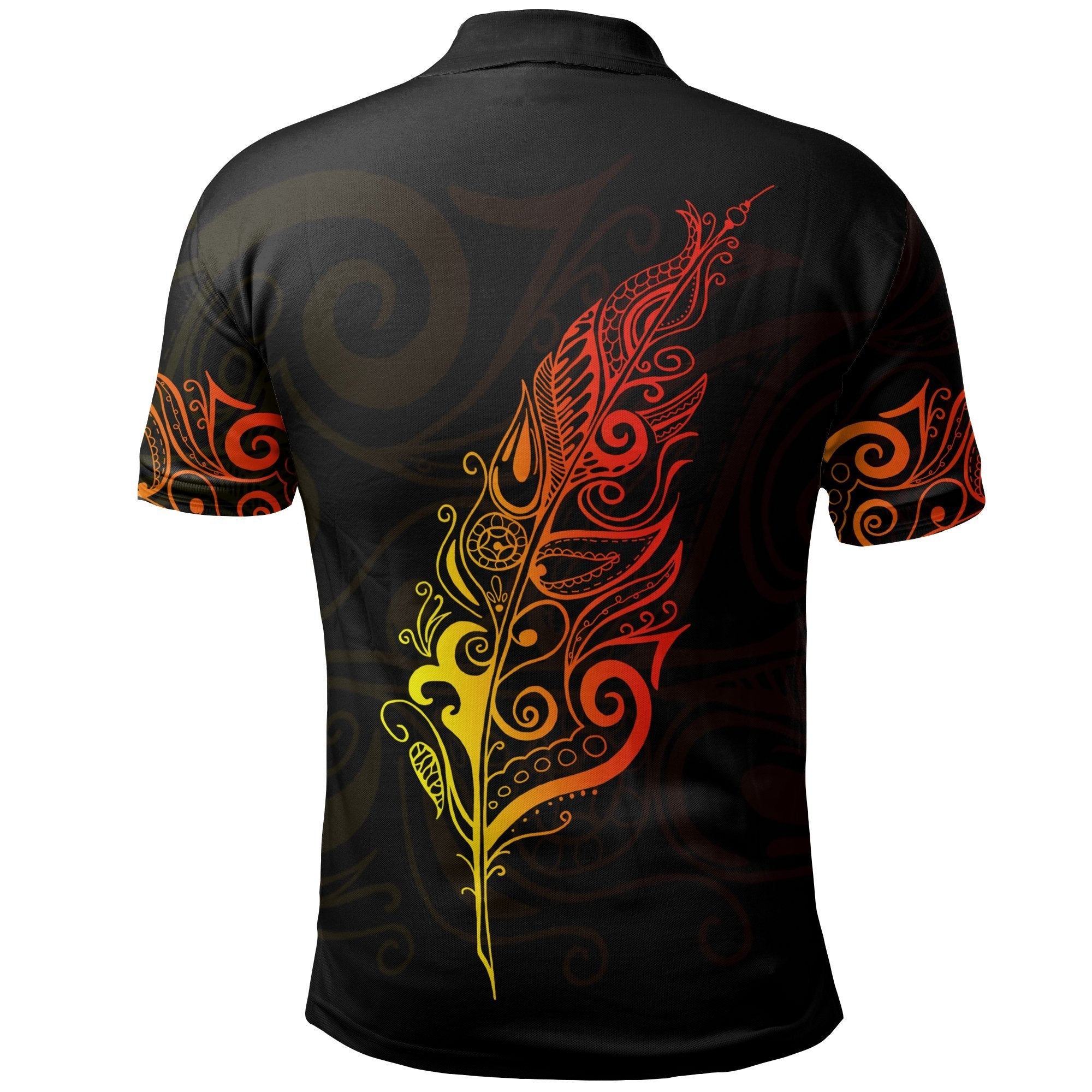 new-zealand-polo-shirt-light-silver-fern-golf-shirts-sunset-vibe