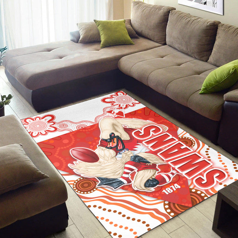 sydney-swans-aboriginal-style-area-rug