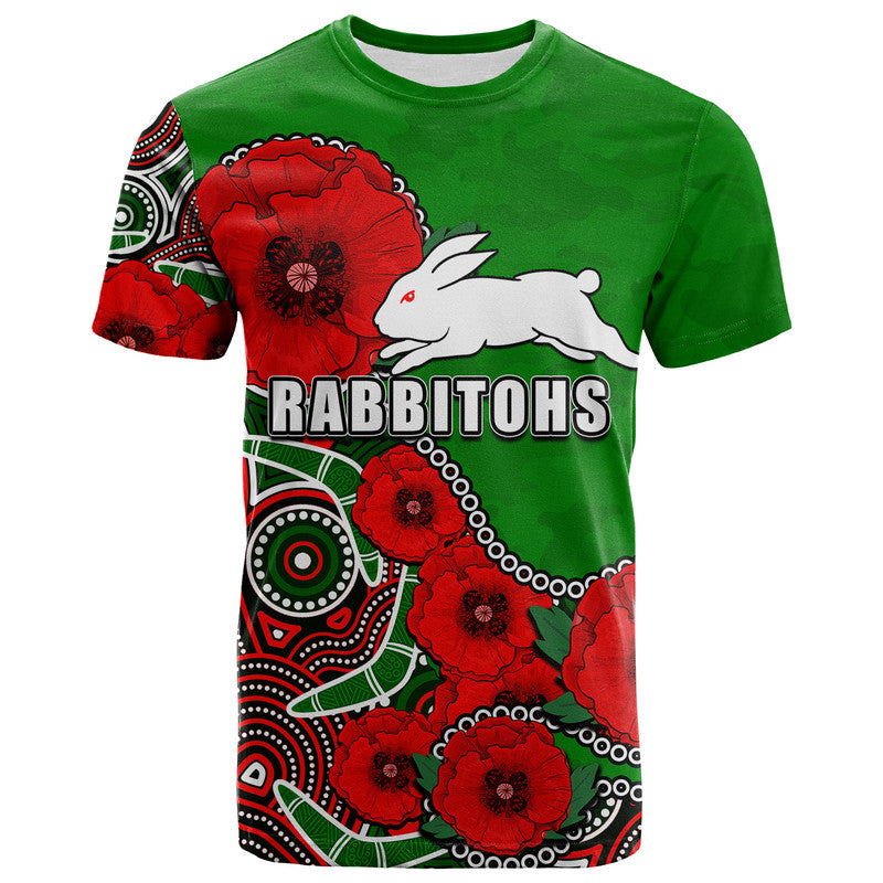 custom-personalised-anzac-day-nrl-rabbitohs-army-mix-aboriginal-t-shirt-no1