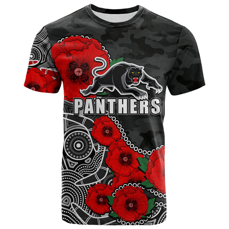 custom-personalised-anzac-day-nrl-panthers-army-mix-aboriginal-t-shirt