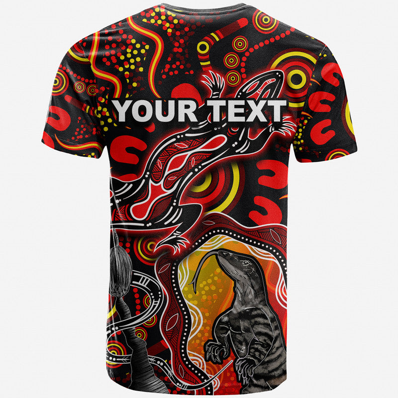 custom-personalised-aboriginal-lizard-t-shirt-red-color