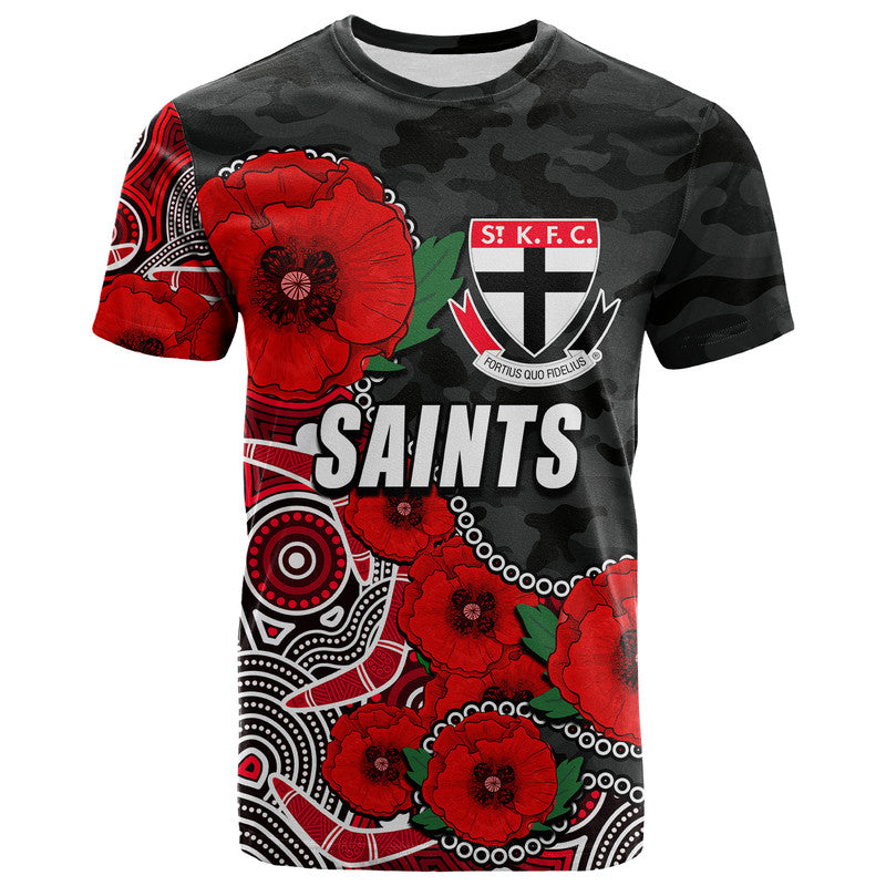 custom-personalised-anzac-day-afl-saints-army-mix-aboriginal-t-shirt