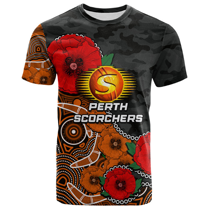 custom-personalised-anzac-day-perth-scorchers-army-mix-aboriginal-t-shirt