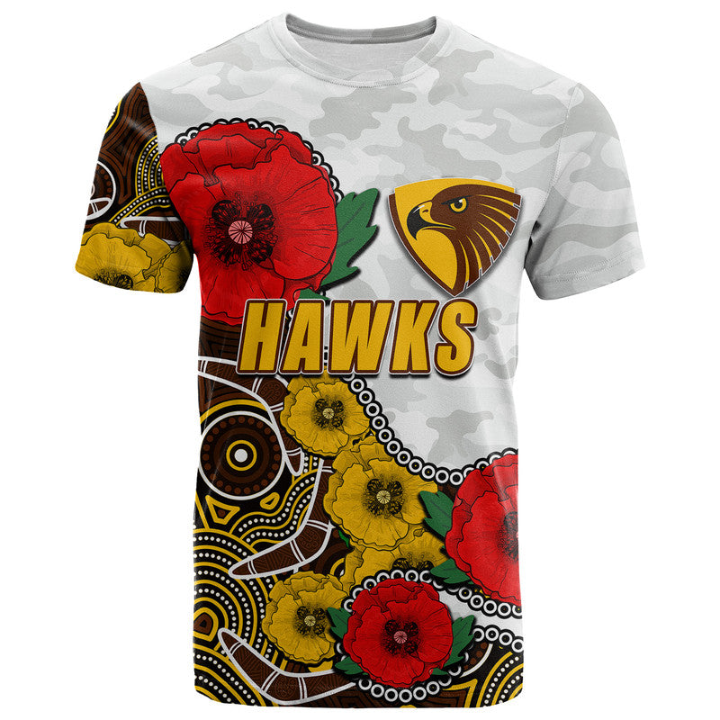 custom-personalised-anzac-day-afl-hawks-army-mix-aboriginal-t-shirt