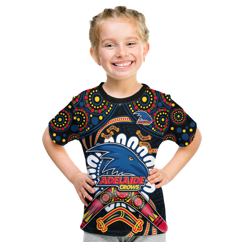 custom-personalised-adelaide-crows-football-t-shirt-boomerang-indigenous-dots