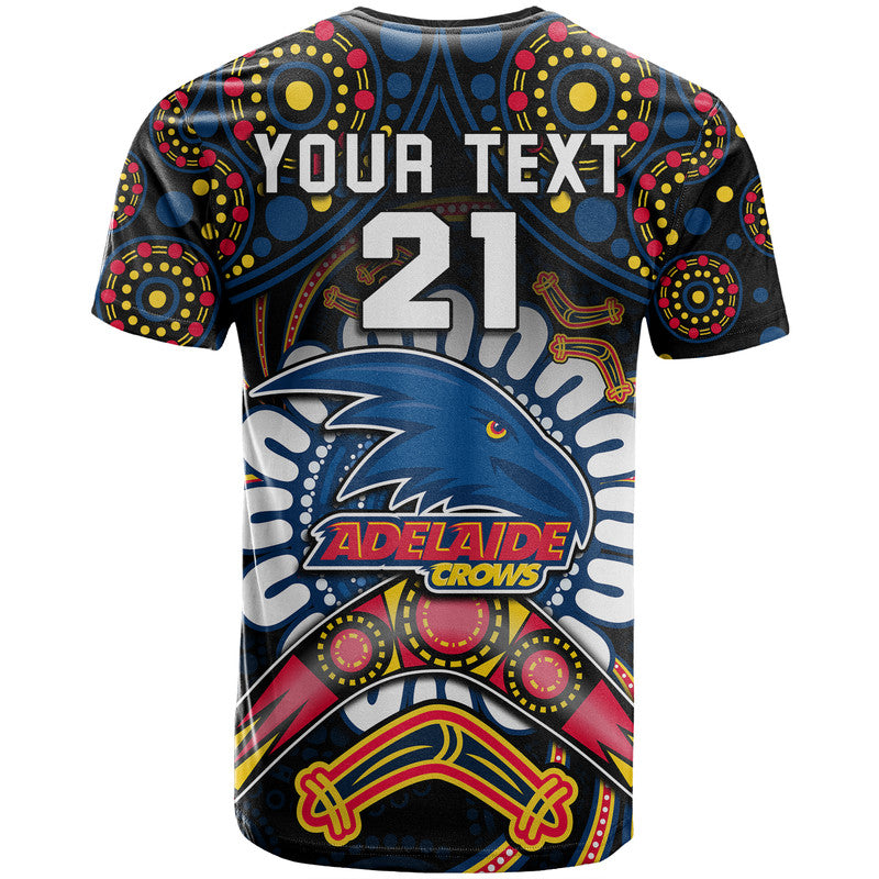 custom-personalised-adelaide-crows-football-t-shirt-boomerang-indigenous-dots