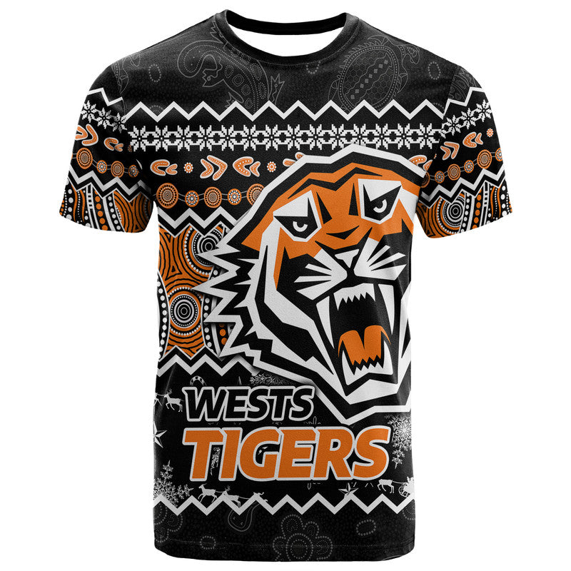 wests-tigers-aboriginal-christmas-vibe-black-version-t-shirt