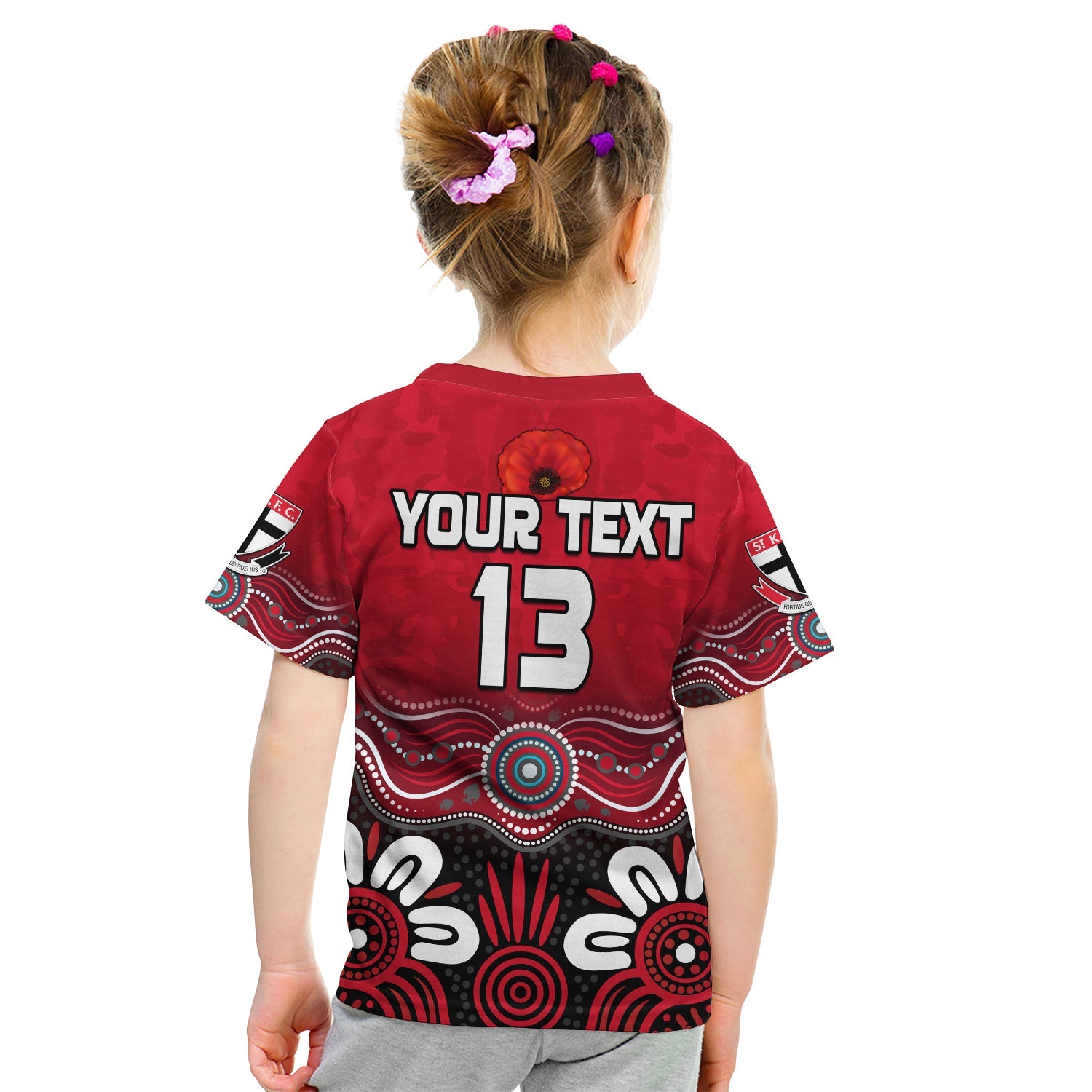 custom-text-and-number-saints-anzac-2022-t-shirt-kid-st-kilda-aboriginal-remember-them