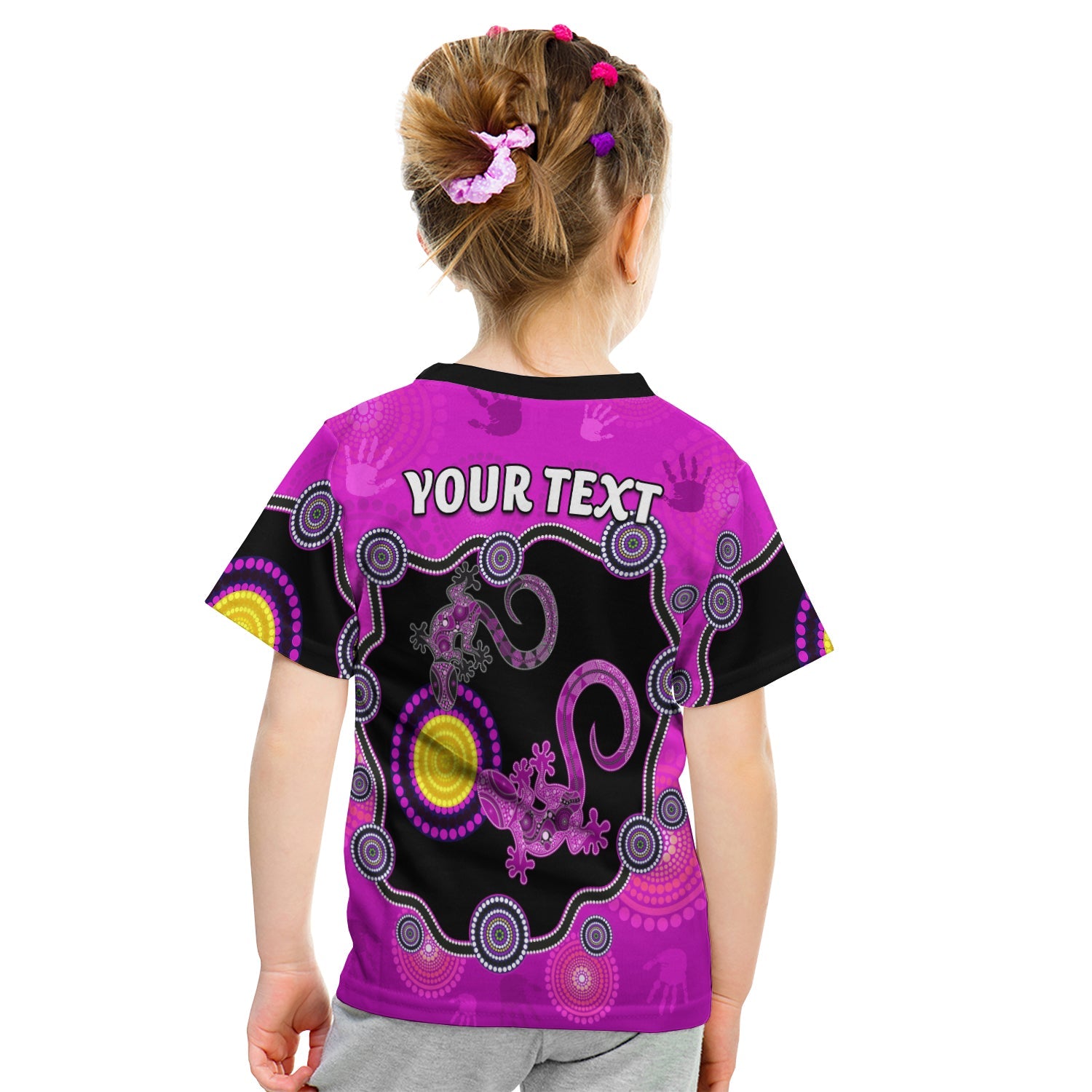 custom-personalised-aboriginal-lizard-t-shirt-kid-attracted-australia-version-purple