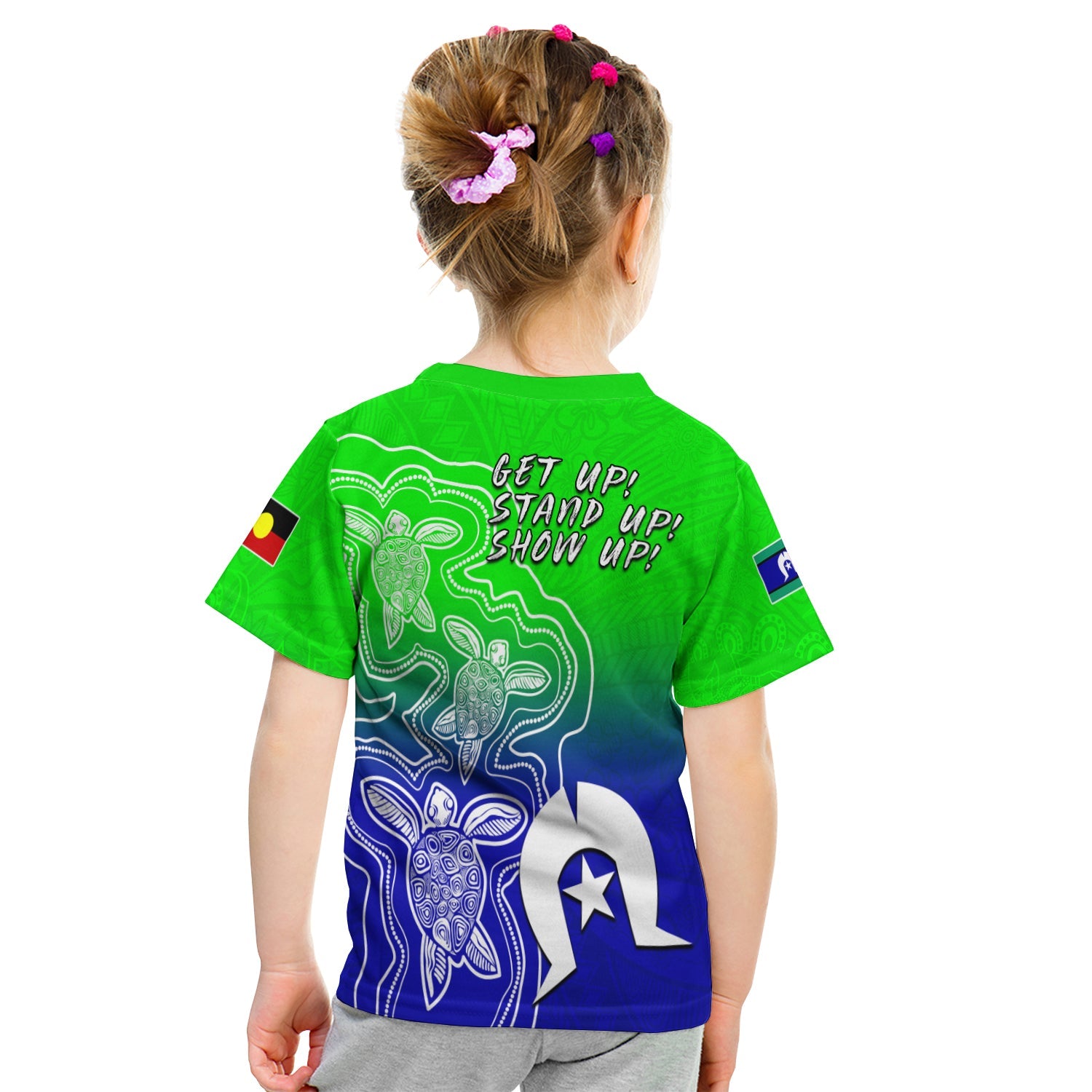 NAIDOC Week 2022 T Shirt Torres Strait Islanders with Aboriginal Turtles LT13