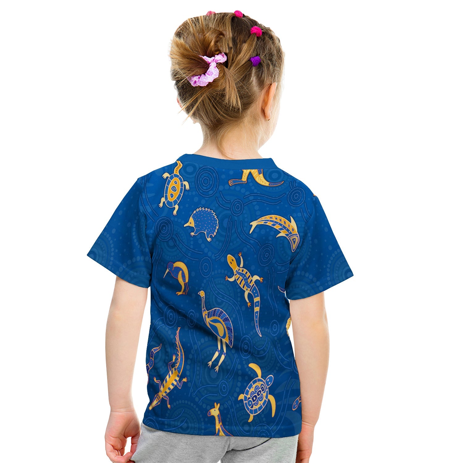 aboriginal-art-t-shirt-kid-animals-australia-version-blue