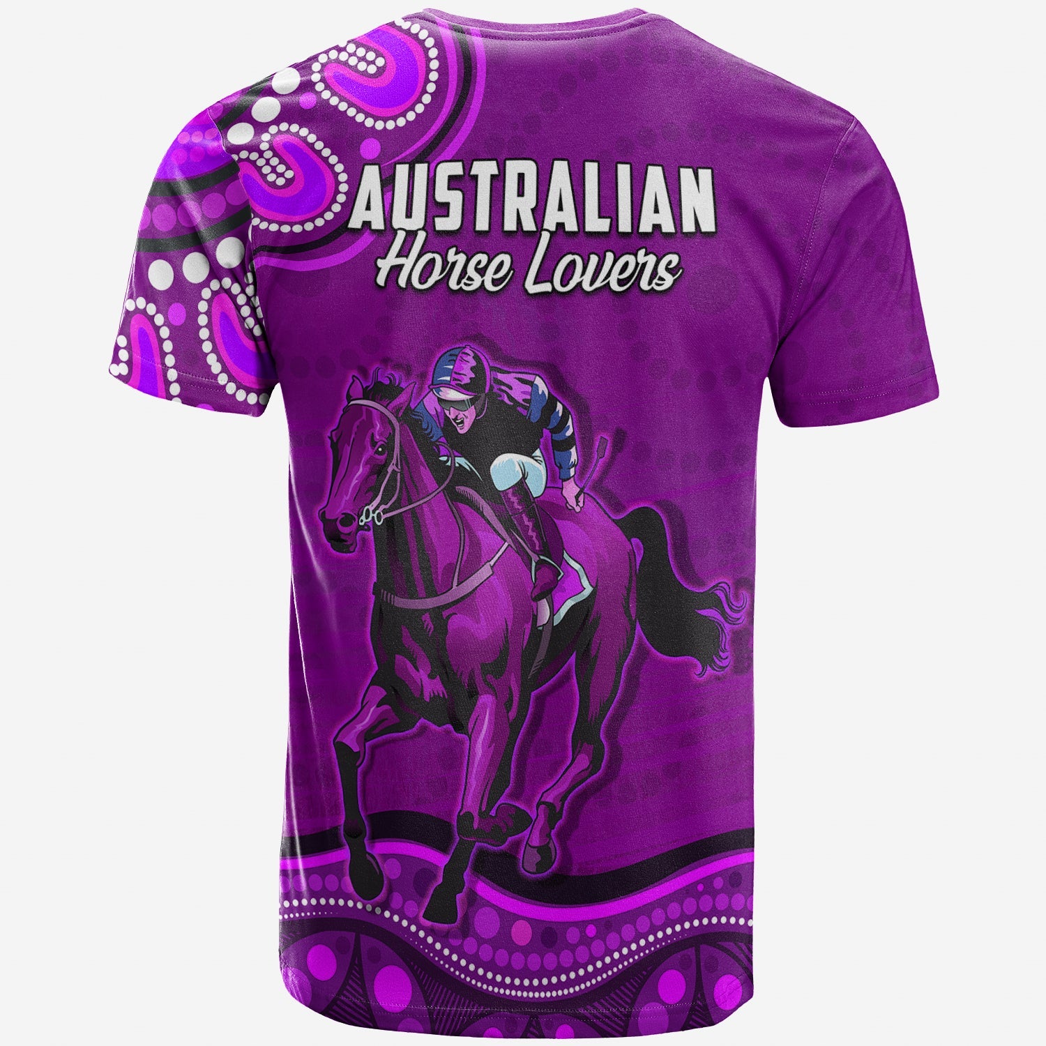 custom-personalised-launceston-cup-2022-t-shirt-australia-aboriginal-purple-horse-lovers