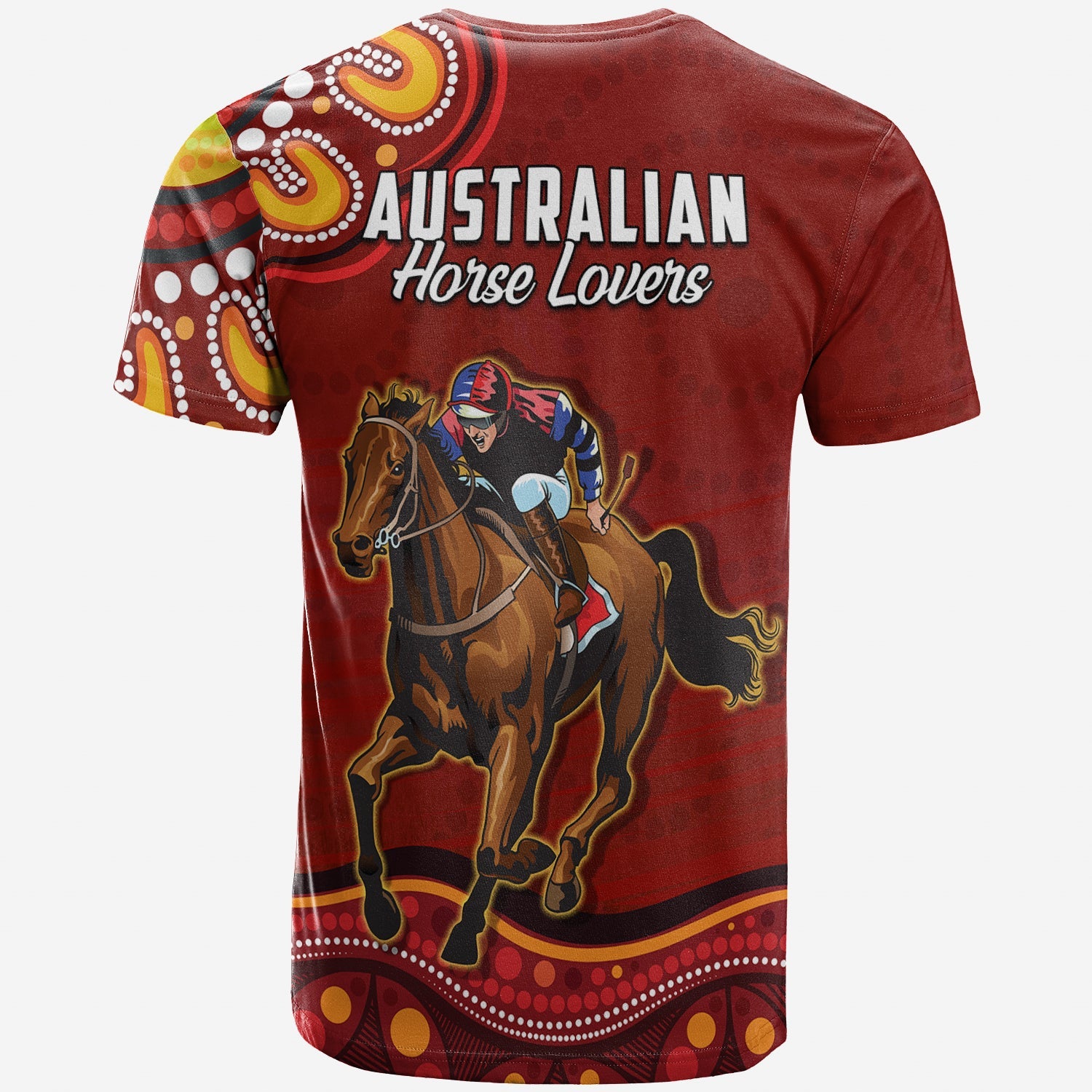 custom-personalised-launceston-cup-2022-t-shirt-australia-aboriginal-red-horse-lovers