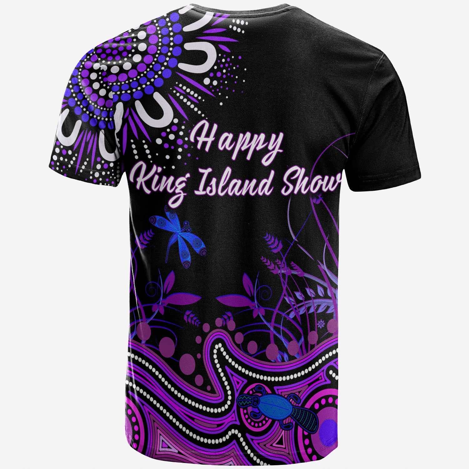 happy-king-island-show-t-shirt-aboriginal-tasmania-australia-version-purple