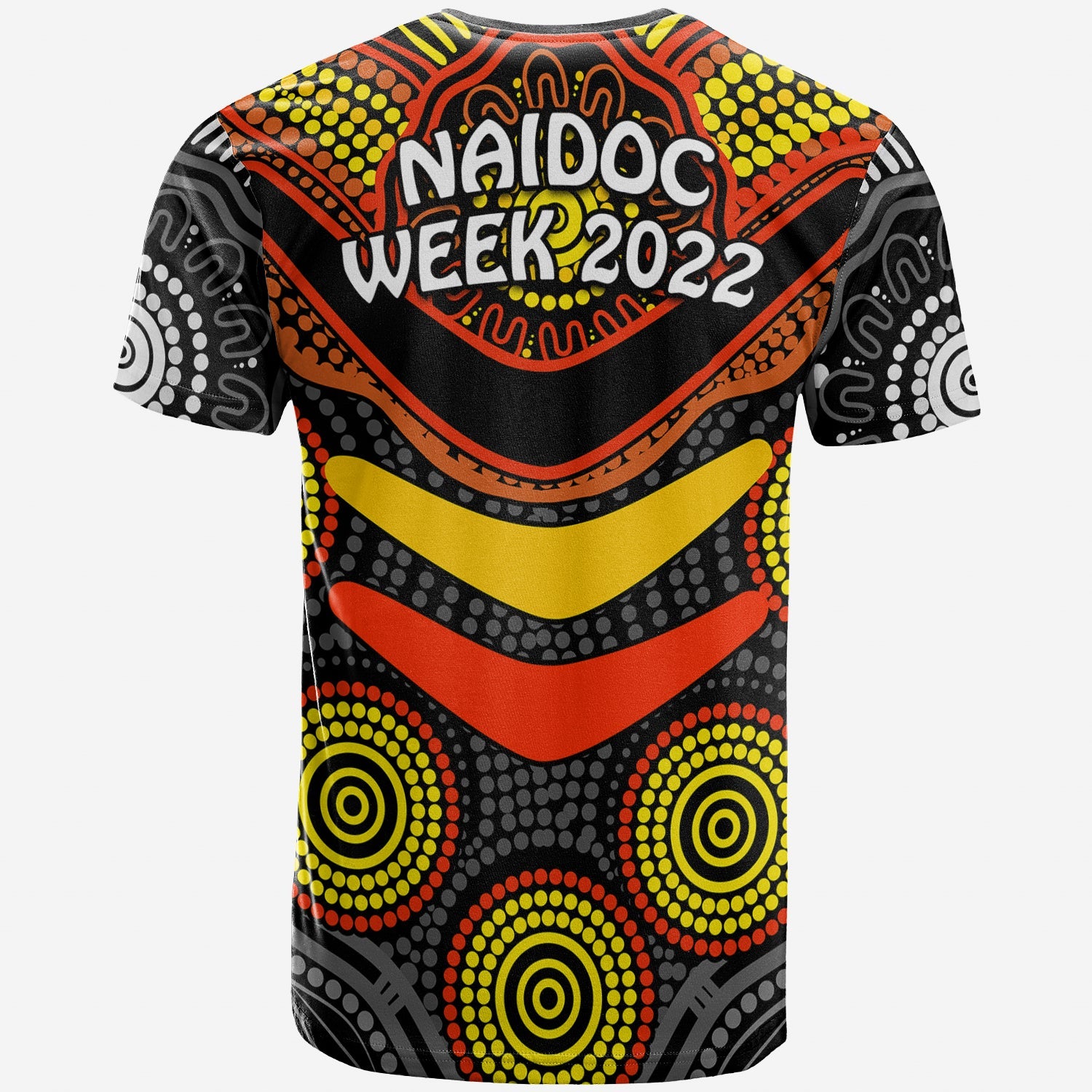 NAIDOC Week 2022 T Shirt Aboriginal GET UP STAND UP SHOW UP  LT13