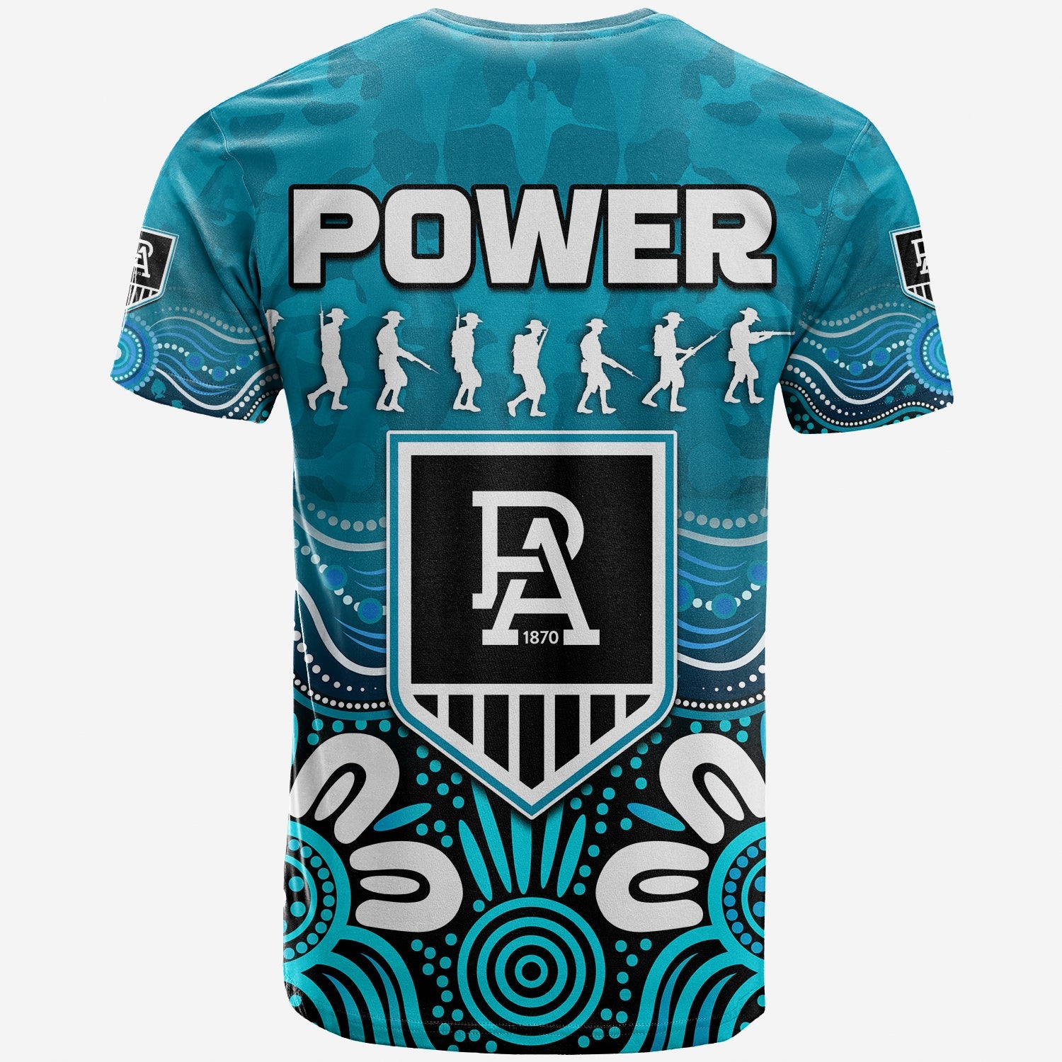 power-anzac-2022-t-shirt-port-adelaide-aboriginal-remember-them