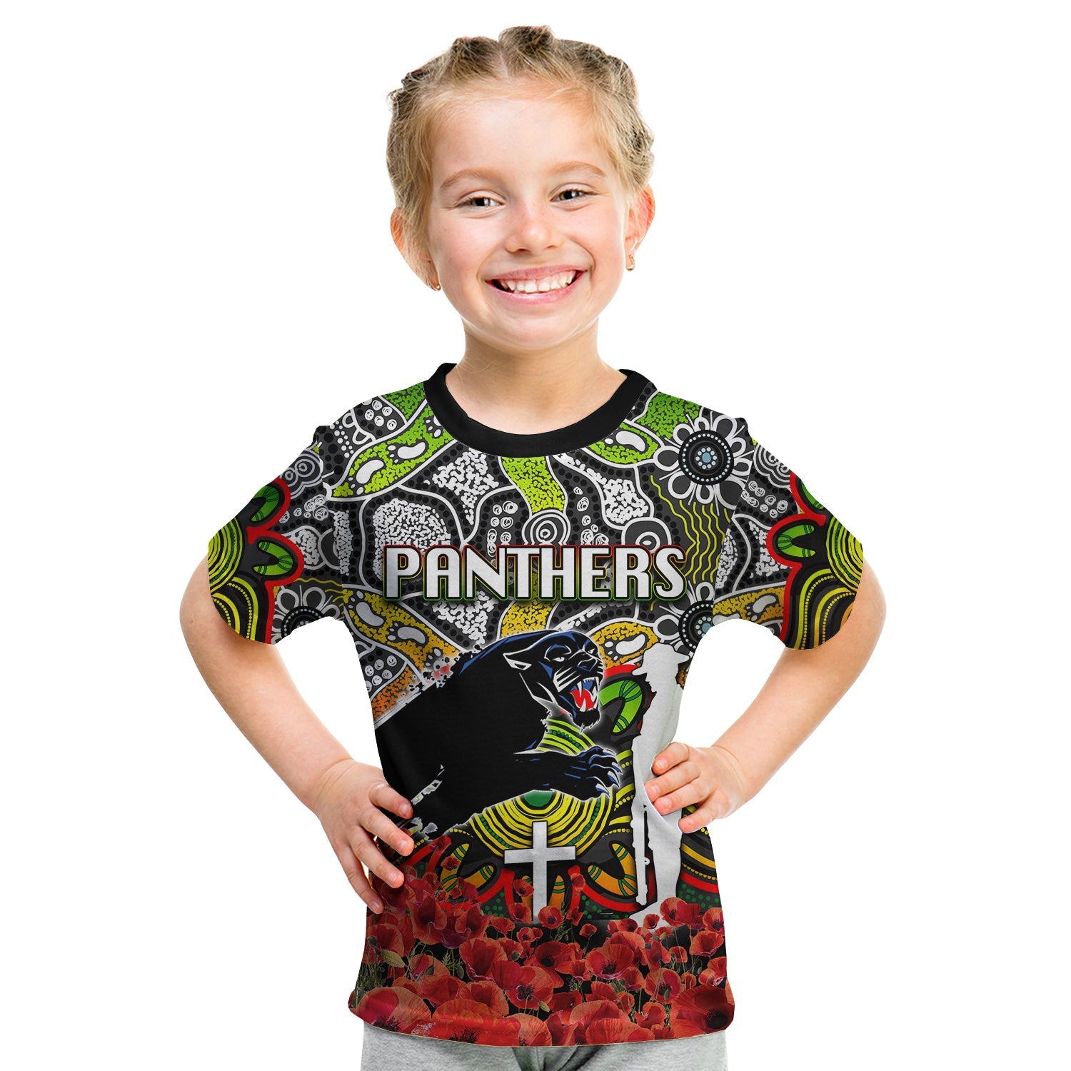 panthers-t-shirt-kid-anzac-day-poppy-flowers-with-aboriginal