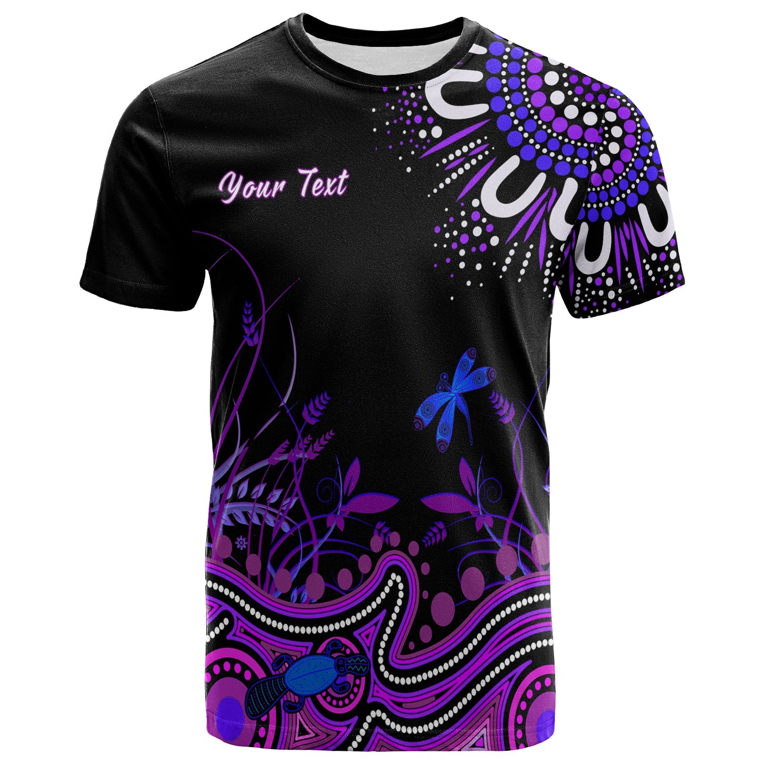 custom-personalised-happy-king-island-show-t-shirt-aboriginal-tasmania-australia-version-purple