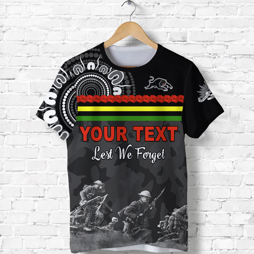 custom-personalised-panthers-anzac-day-t-shirt-aboriginal-lest-we-forget-ver02