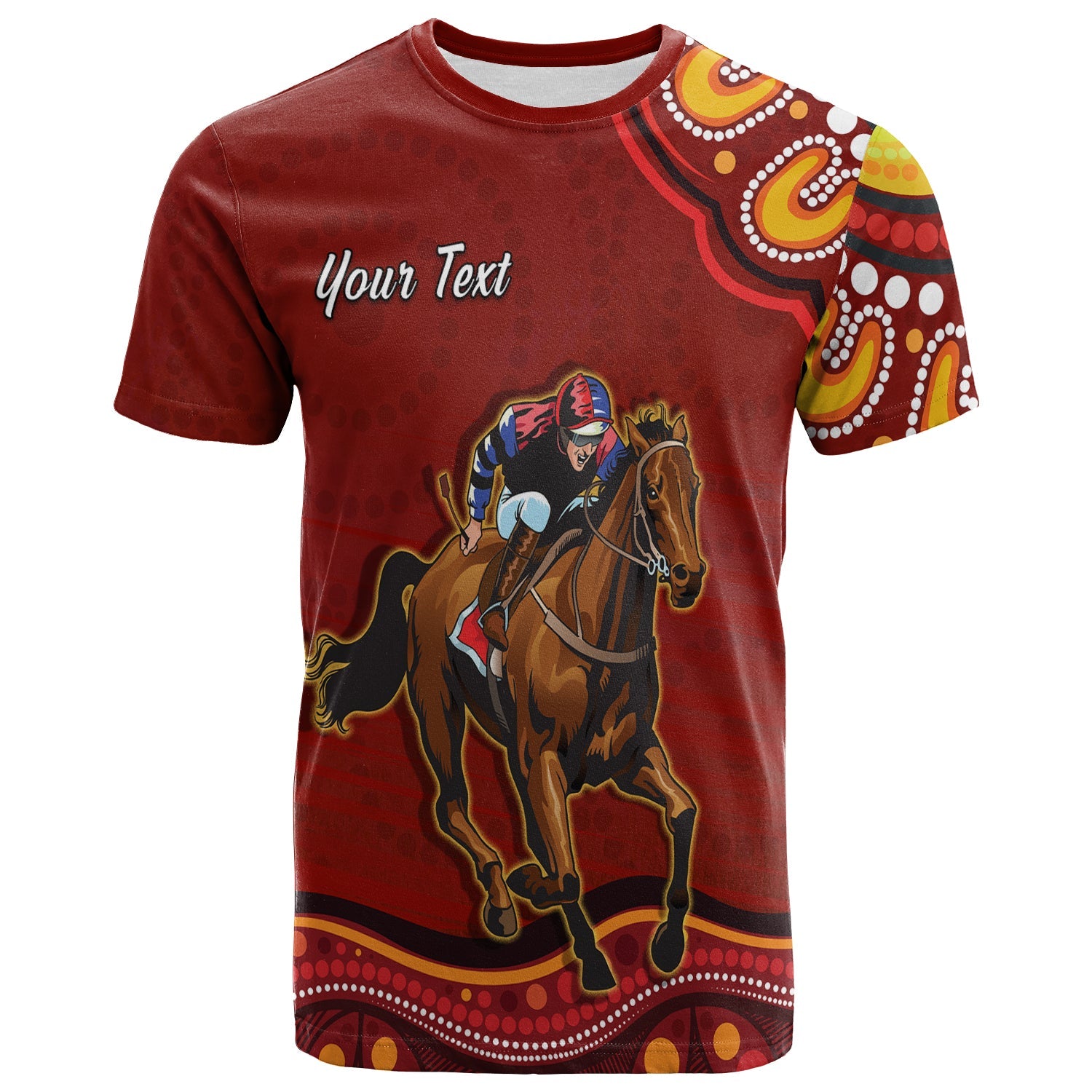 custom-personalised-launceston-cup-2022-t-shirt-australia-aboriginal-red-horse-lovers