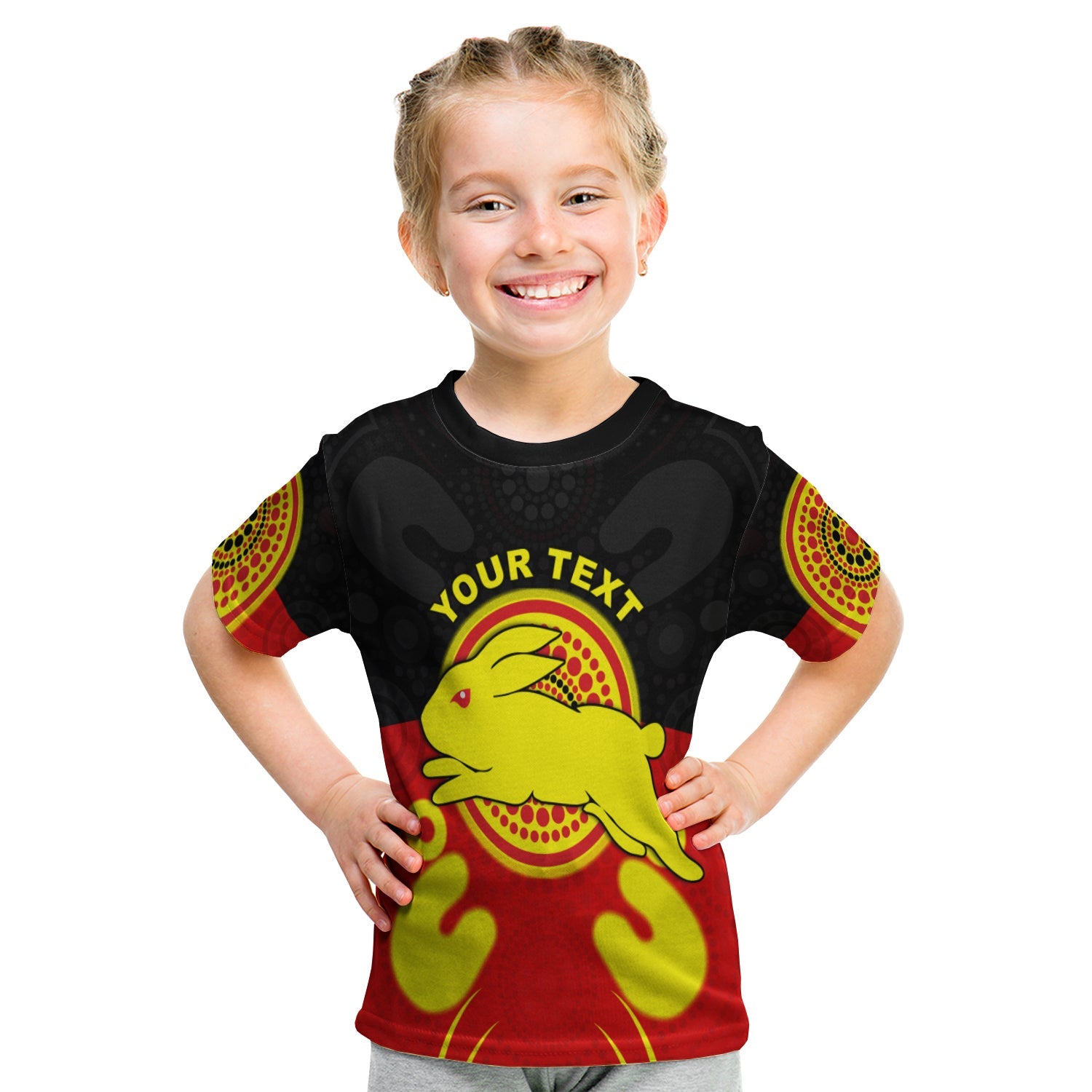 custom-personalised-rabbitohs-indigenous-t-shirt-kid-style-aboriginal-flag