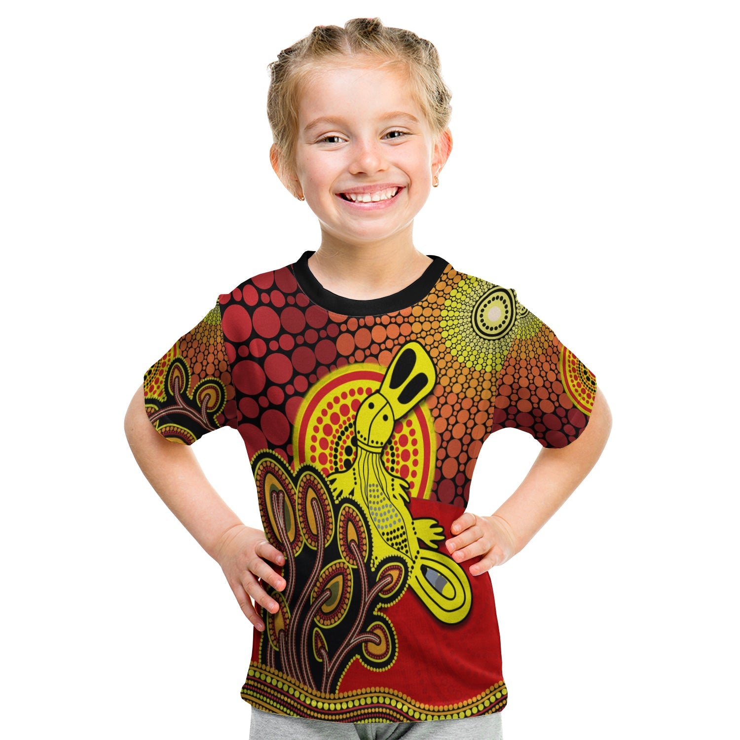 aboriginal-platypus-t-shirt-kid-tree-on-the-hill-sunshine