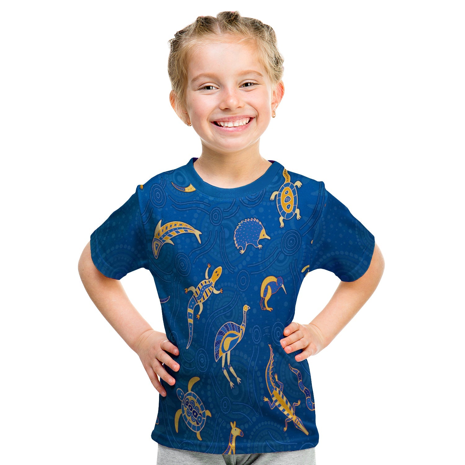 aboriginal-art-t-shirt-kid-animals-australia-version-blue