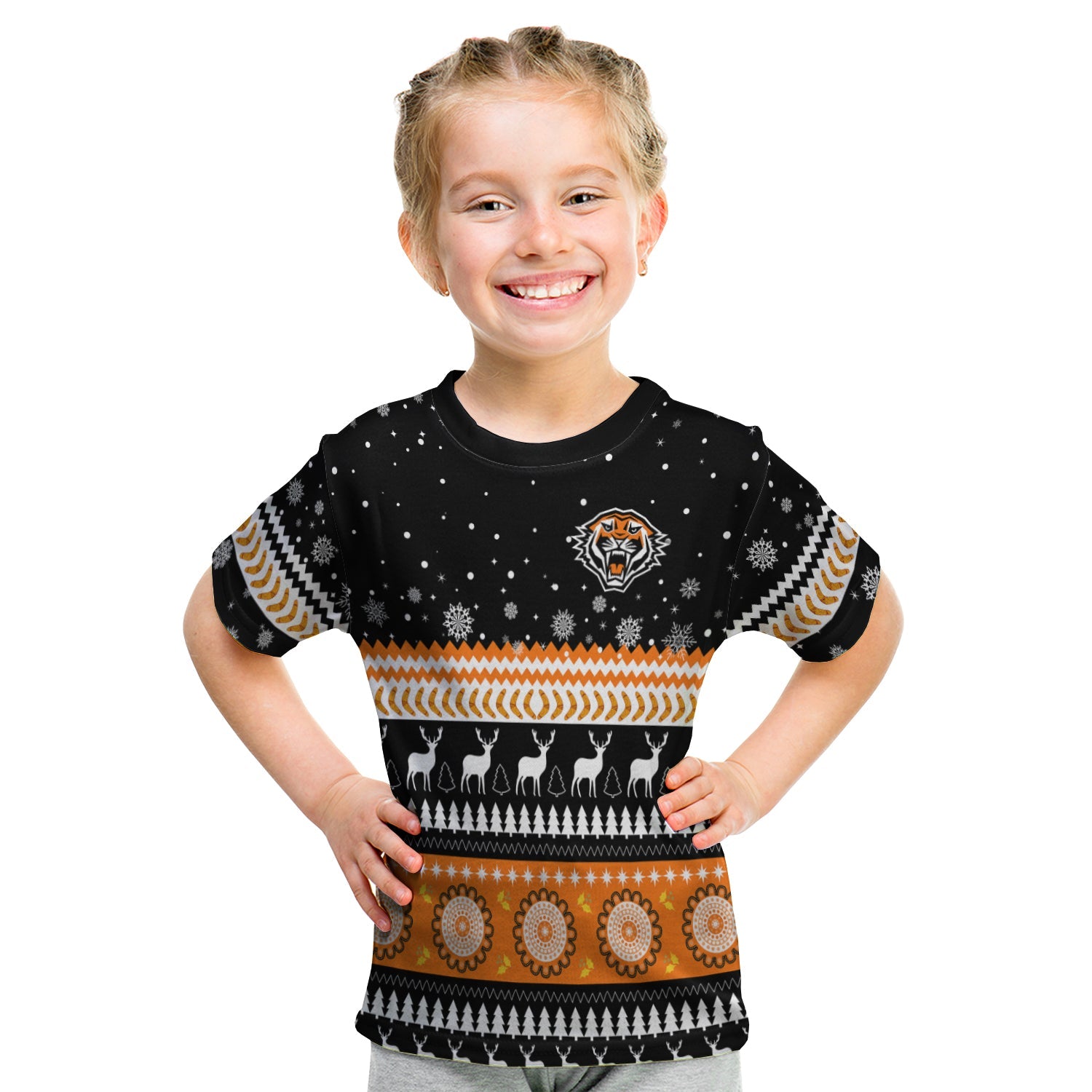 wests-tigers-t-shirt-kid-merry-christmas-energy