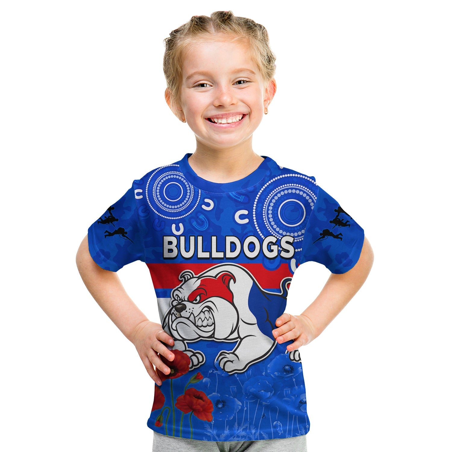 custom-text-and-number-bulldogs-anzac-2022-t-shirt-kid-western-dogs-aboriginal-poppy