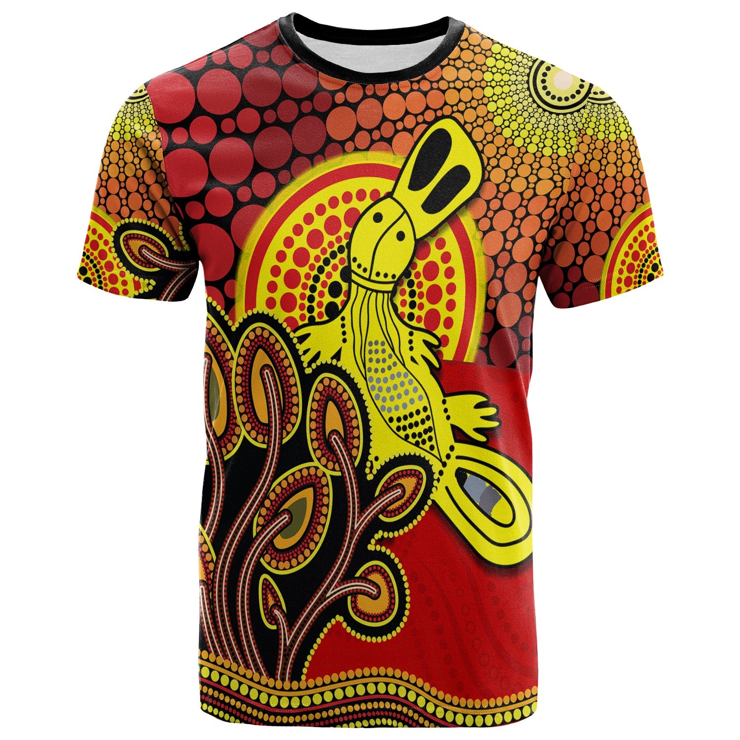 custom-personalised-aboriginal-platypus-t-shirt-tree-on-the-hill-sunshine