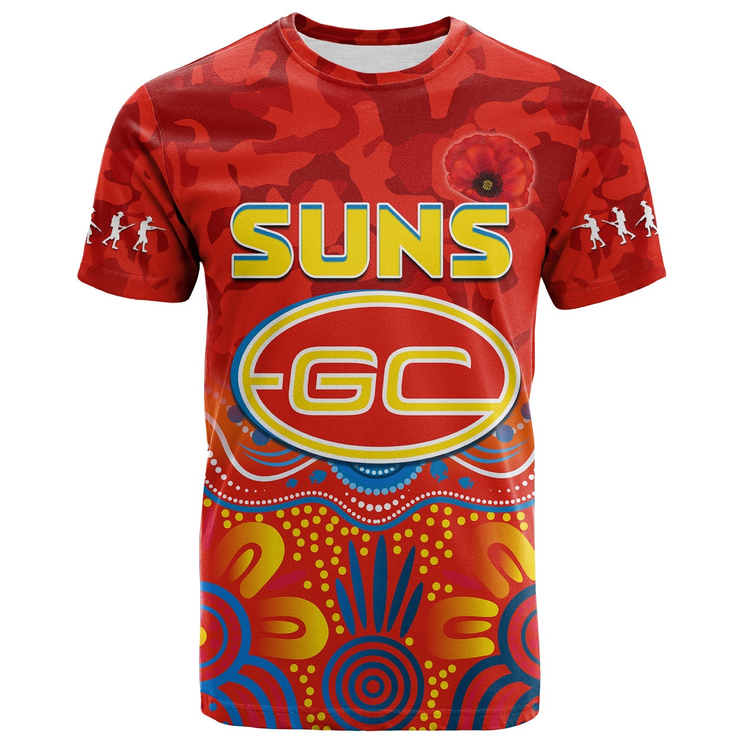 custom-text-and-number-suns-anzac-2022-t-shirt-gold-coast-aboriginal-poppy