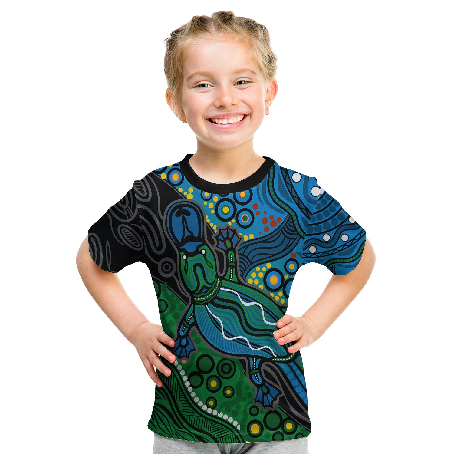 aboriginal-platypus-t-shirt-kid-tribal-no-2