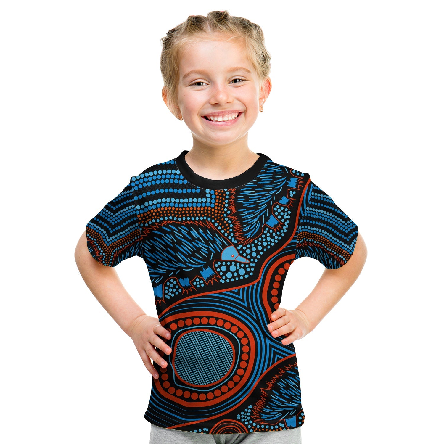 echidna-aboriginal-t-shirt-kid-style-no-3