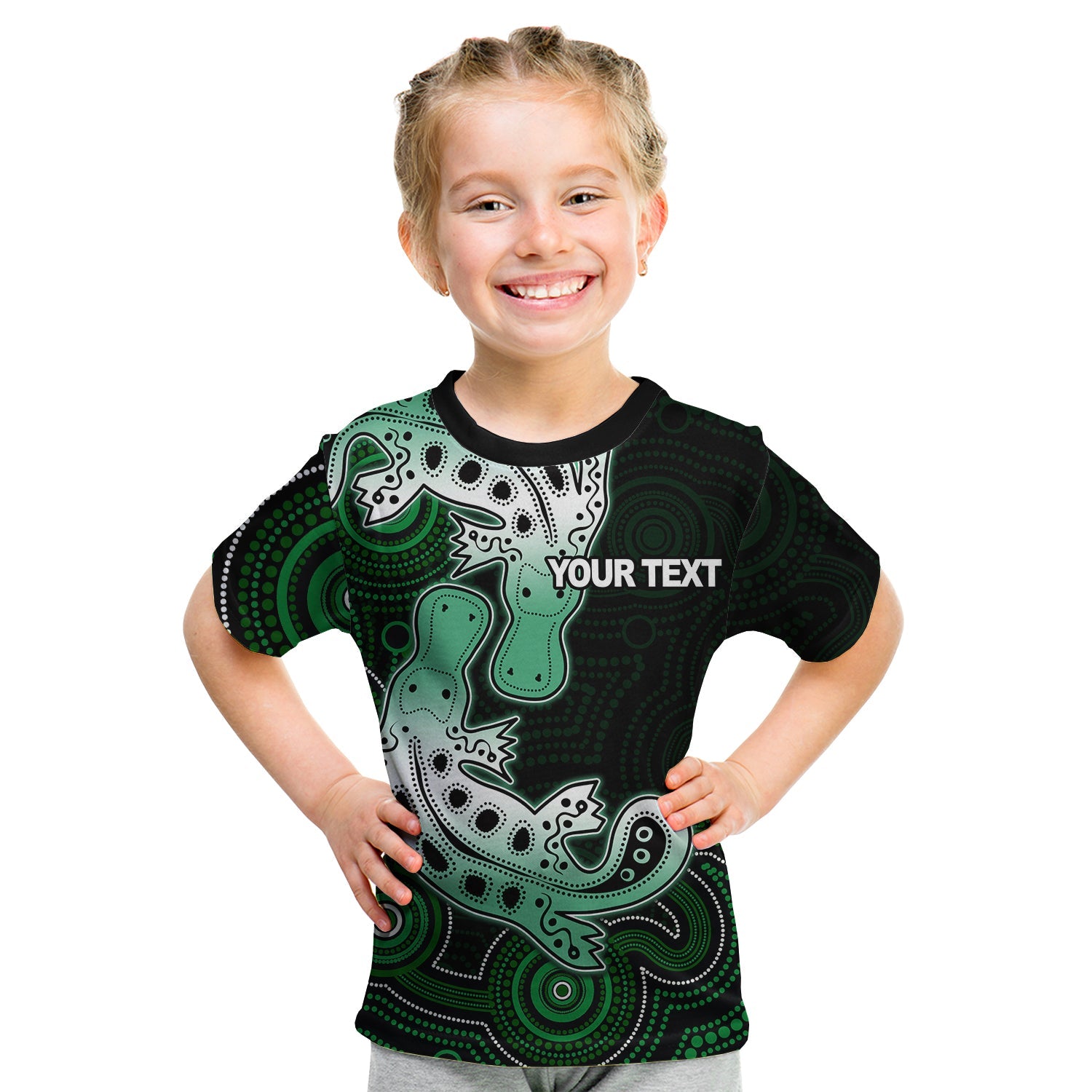 custom-personalisedaboriginal-platypus-t-shirt-kid-dot-patterns-style-no-3