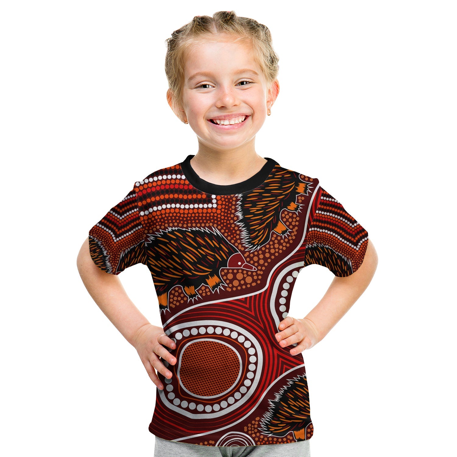 echidna-aboriginal-t-shirt-kid-style-no-2