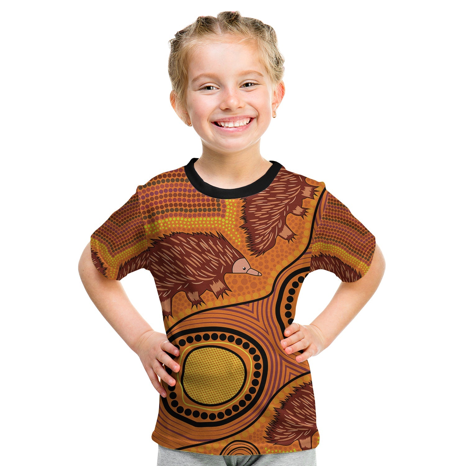 echidna-aboriginal-t-shirt-kid-style-no-1