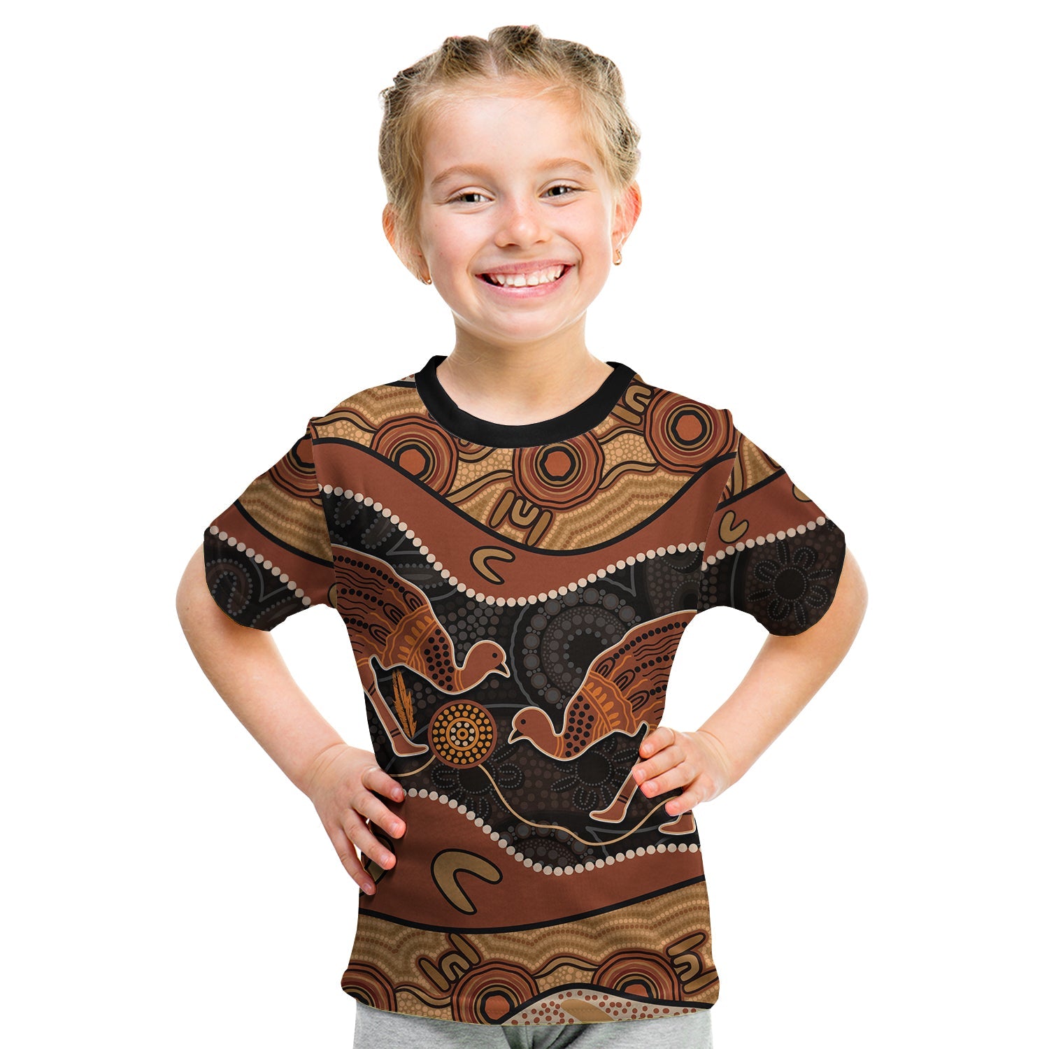 emu-aboriginal-t-shirt-kid-style-no-6