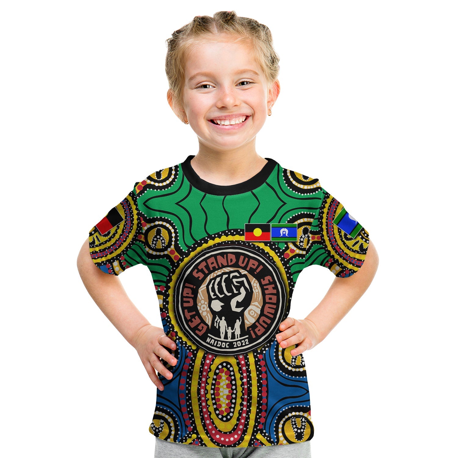 custom-personalisednaidoc-week-2022-t-shirt-kid-dot-aboriginal-no-1