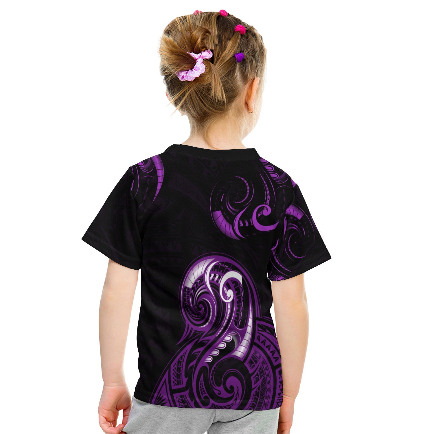 custom-personalised-aotearoa-fern-t-shirt-kid-maori-pattern-version-purple