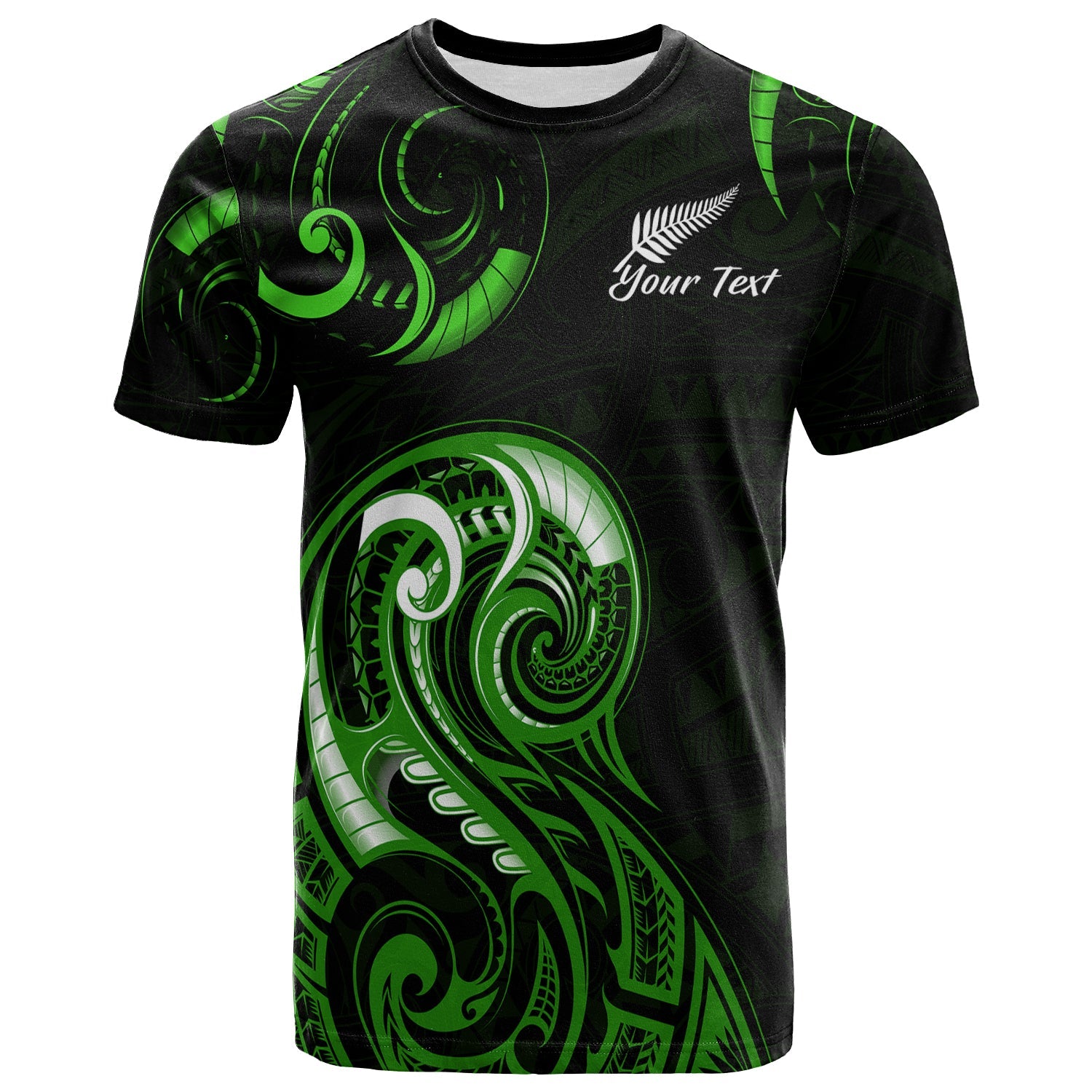 custom-personalised-aotearoa-fern-t-shirt-maori-pattern-version-green