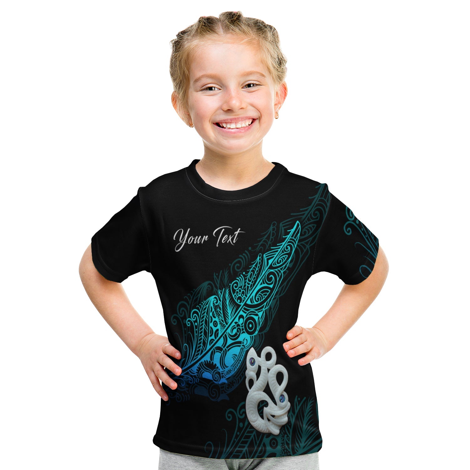 custom-personalised-aotearoa-t-shirt-kid-fern-mix-manaia-matau