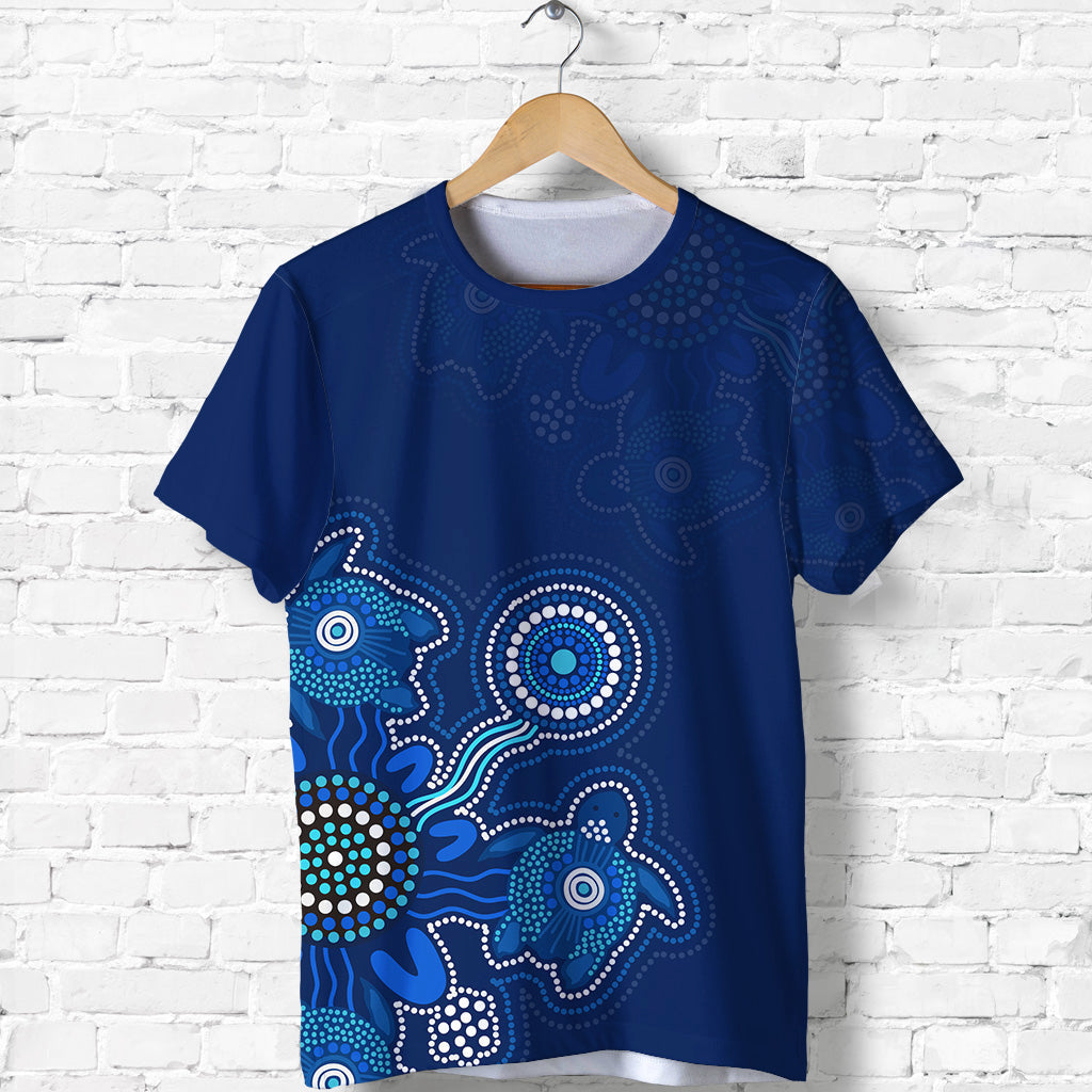 custom-personalised-aboriginal-dot-t-shirt-turtles-victory