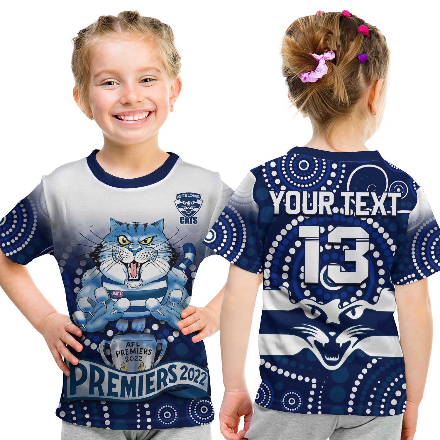 custom-text-and-number-cats-football-t-shirt-aboriginal-australian-premiers-2022-proud-geelong-cartoon