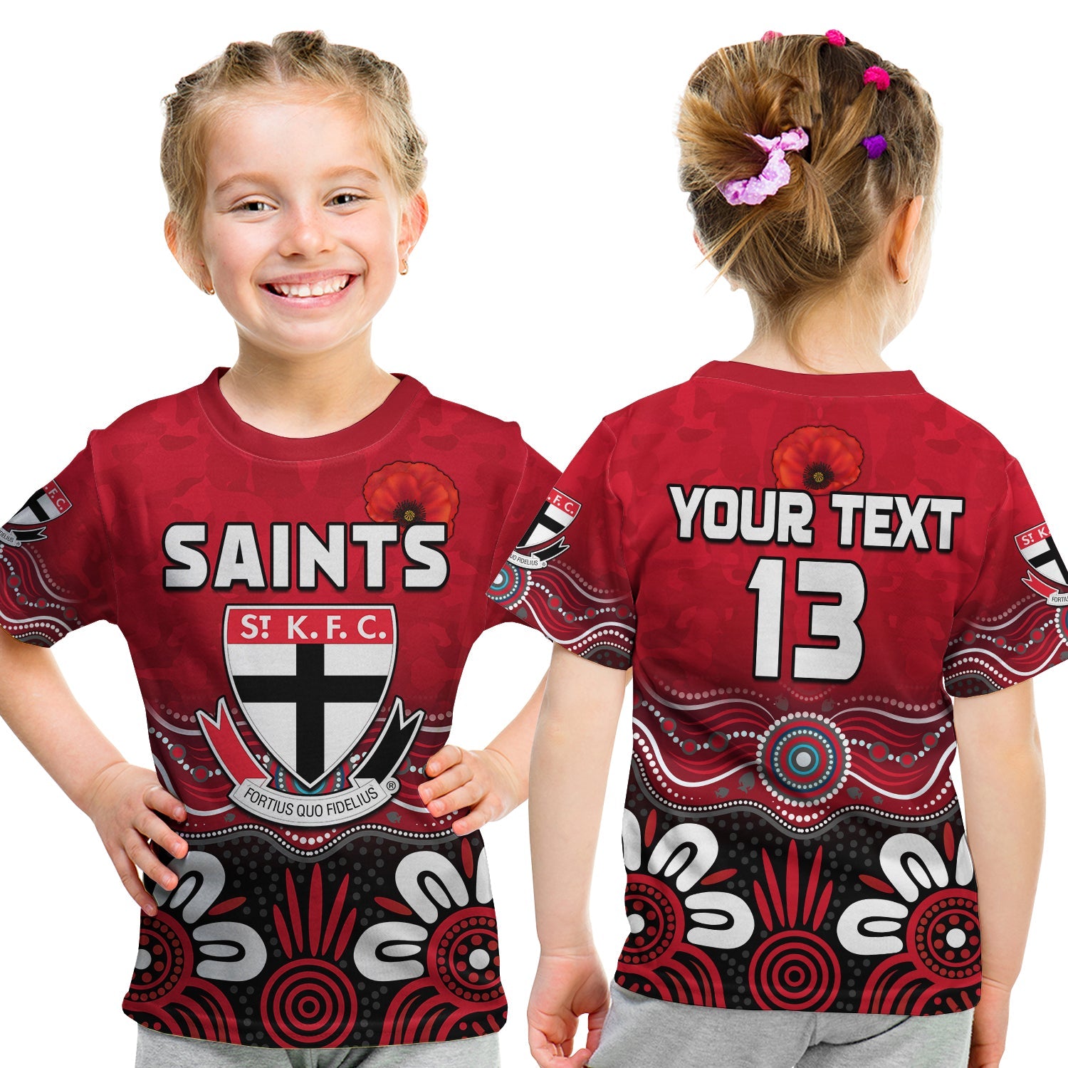 custom-text-and-number-saints-anzac-2022-t-shirt-kid-st-kilda-aboriginal-remember-them