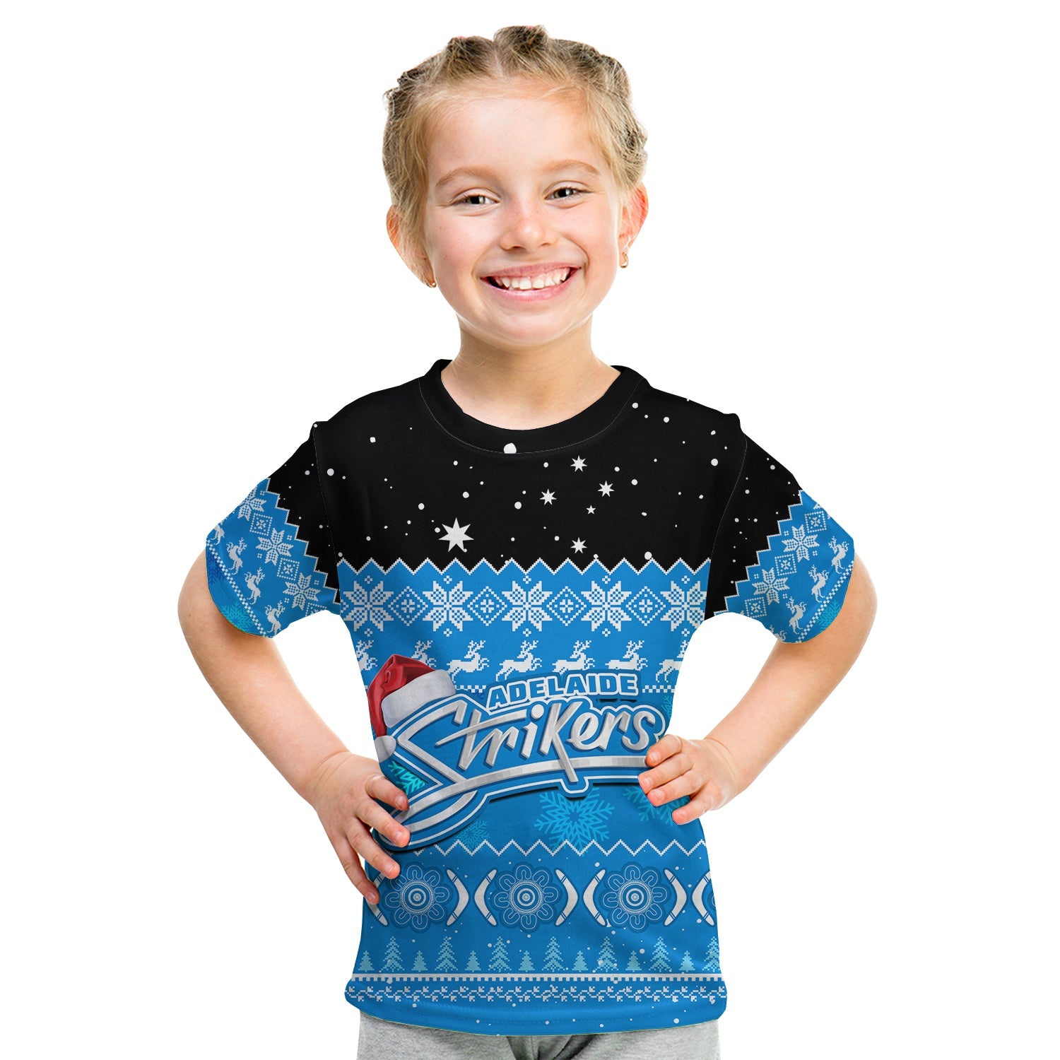 custom-personalised-adelaide-strikers-cricket-t-shirt-kid-aboriginal-merry-christmas